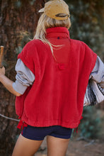 Load image into Gallery viewer, Scout it Out Fleece Vest in Cranberry