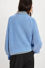 Load image into Gallery viewer, Frankie Cable Sweater in Blue