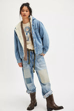 Load image into Gallery viewer, Asher Cozy Denim Jacket