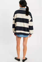 Load image into Gallery viewer, We The Free Classic Striped Oversized Crewneck Black Combo