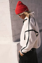 Load image into Gallery viewer, Mountain High Half Zip in White Combo