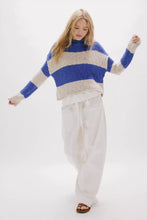 Load image into Gallery viewer, Opal Rollneck Knit Stripe Sweater