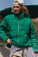 Load image into Gallery viewer, Pippa Packable Puffer Jacket in Green Glow