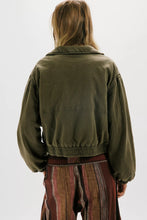 Load image into Gallery viewer, Birdie Washed Jacket in Olive Green