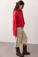 Load image into Gallery viewer, Celeste Quarter Zip in Salsa