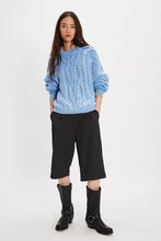 Load image into Gallery viewer, Frankie Cable Sweater in Blue
