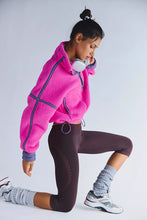 Load image into Gallery viewer, Mountain High Half Zip in Fuschia