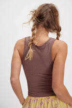 Load image into Gallery viewer, Clean Slate Seamless Tank in Chocolate