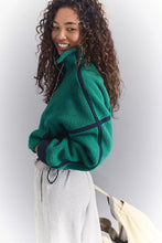 Load image into Gallery viewer, Mountain High Half Zip in Green Glow