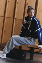 Load image into Gallery viewer, Mountain High Half Zip in Navy Combo