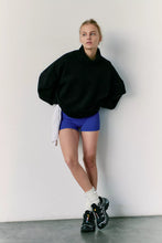 Load image into Gallery viewer, A Cut Above Mock Neck Pullover Sweatshirt in Black