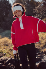 Load image into Gallery viewer, Mountain High Half Zip in Candy Apple