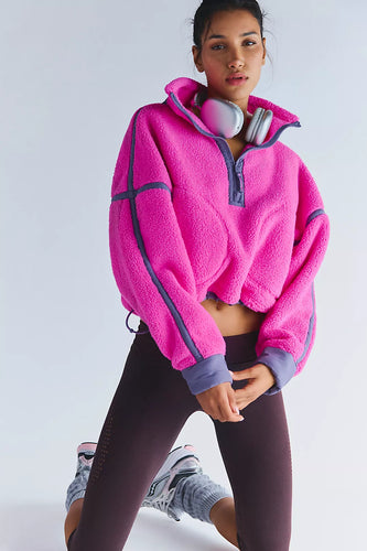 Mountain High Half Zip in Fuschia