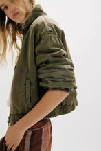 Load image into Gallery viewer, Birdie Washed Jacket in Olive Green
