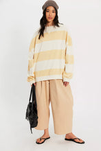 Load image into Gallery viewer, We The Free Classic Striped Oversized Crewneck