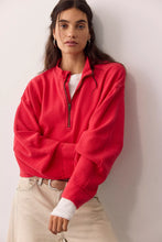 Load image into Gallery viewer, Celeste Quarter Zip in Salsa