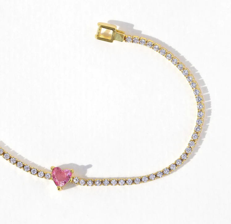 In Love Tennis Bracelet