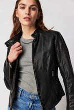 Load image into Gallery viewer, Black Max Vegan Moto Jacket