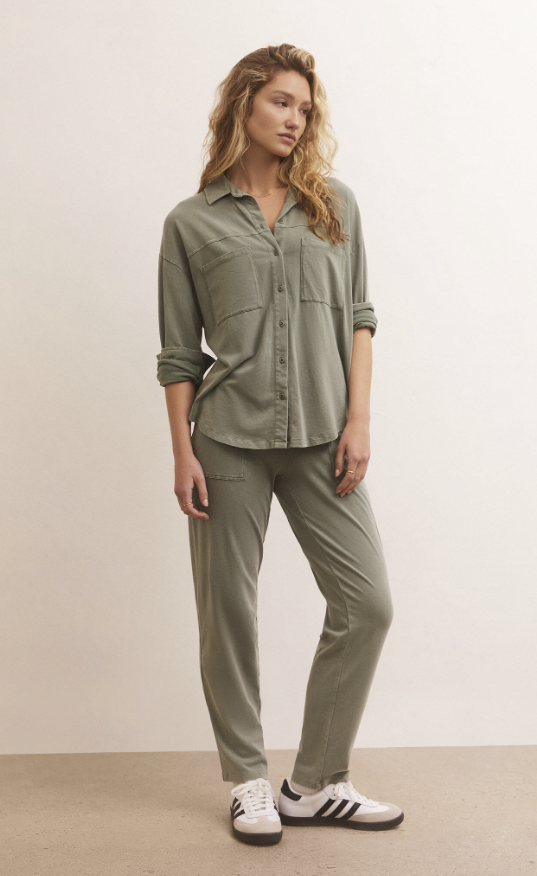 Evergreen Niccola Button Up Top
