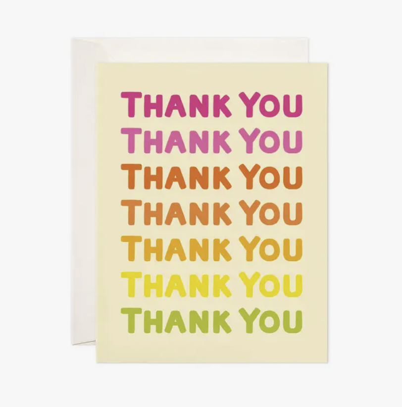 Ombre Thank You Card