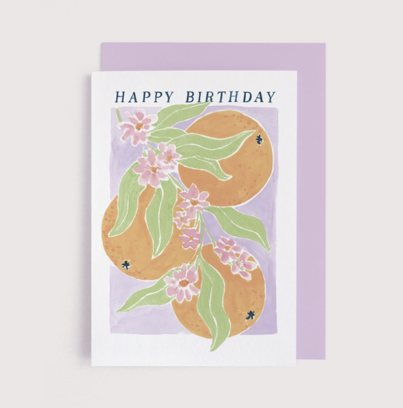Oranges Birthday Card