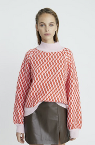 Pink Orange Pilot Sweater