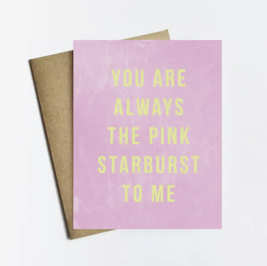 Pink Starburst Card