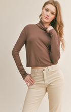 Load image into Gallery viewer, Chocolate S&#39;mores Turtleneck Top