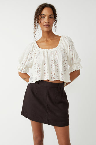 Ivory Stacey Lace Top