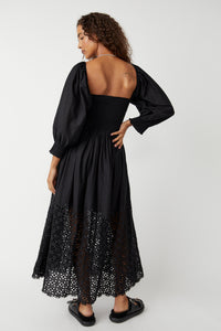 Black Perfect Storm Midi Dress