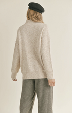 Load image into Gallery viewer, Cream Wisteria Mock Neck Sweater
