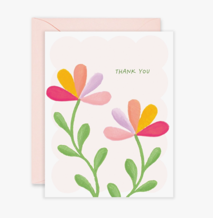 Thank You Flower Fan Card