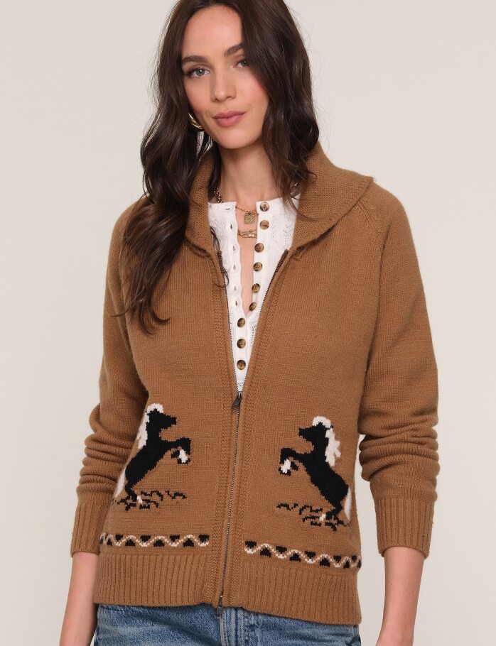 トップス 60s GRANT-CRESTO Acrylic cardigan Grant Sweater – Flock
