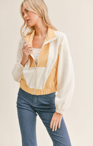 Ivory Mustard Good Times Terry Jacket