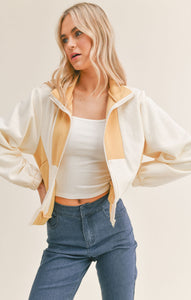 Ivory Mustard Good Times Terry Jacket