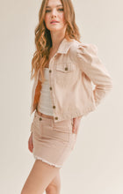 Load image into Gallery viewer, Washed Pink Lila Denim Jacket