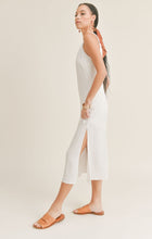 Load image into Gallery viewer, White Blissed Out Scrunchy Strap Midi Dress