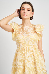 Yellow Marais Midi Dress