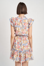 Load image into Gallery viewer, Blue Floral Soleil Mini Dress