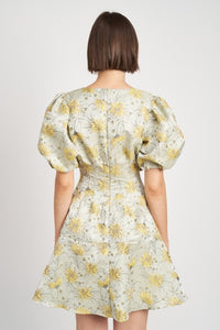 Sage Lemon Norah Mini Dress