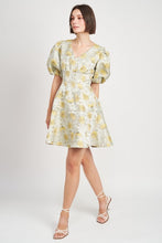 Load image into Gallery viewer, Sage Lemon Norah Mini Dress