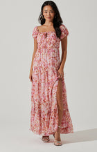 Load image into Gallery viewer, Pink Orange Roseline Dress
