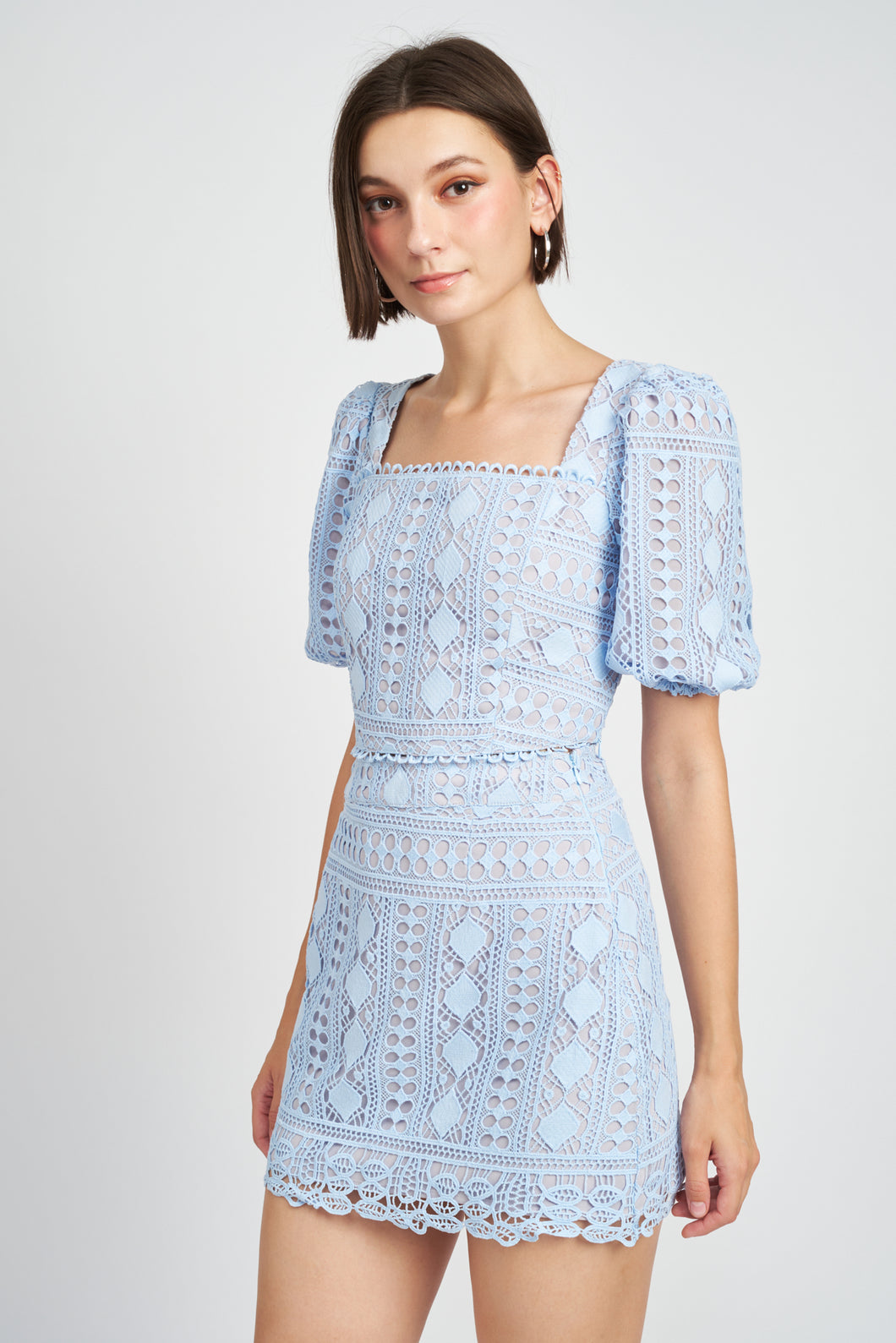 Light Blue Janelle Crop Top