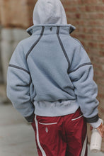 Load image into Gallery viewer, Mountain High 1/2 Zip Fleece - Steel Combo, detail
