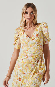 Yellow Floral Martina Dress