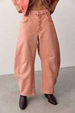 Load image into Gallery viewer, Good Luck Mid Rise Barrel Jean - Desert Petal, on model styled
