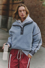 Load image into Gallery viewer, Mountain High 1/2 Zip Fleece - Steel Combo, front