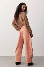 Load image into Gallery viewer, Good Luck Mid Rise Barrel Jean - Desert Petal, on model detail