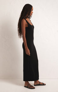 Black Viviana Rib Dress