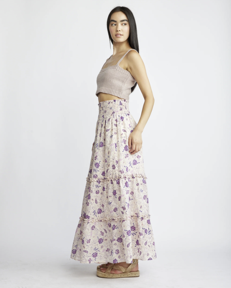 Purple Paisley Yareli Skirt